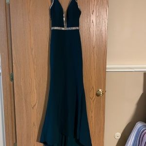 Emerald Green prom dress 
-size 0